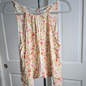 Floral Sleeveless Top - Multicolor